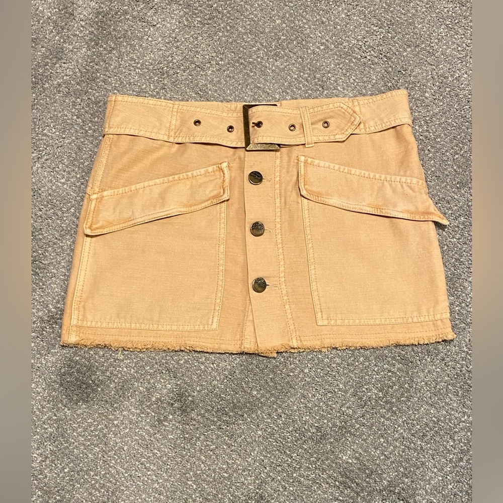 Free people cargo mini skirt